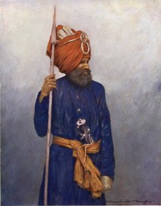 Spear-Bearer from Jind by Mortimer Ludington Menpes